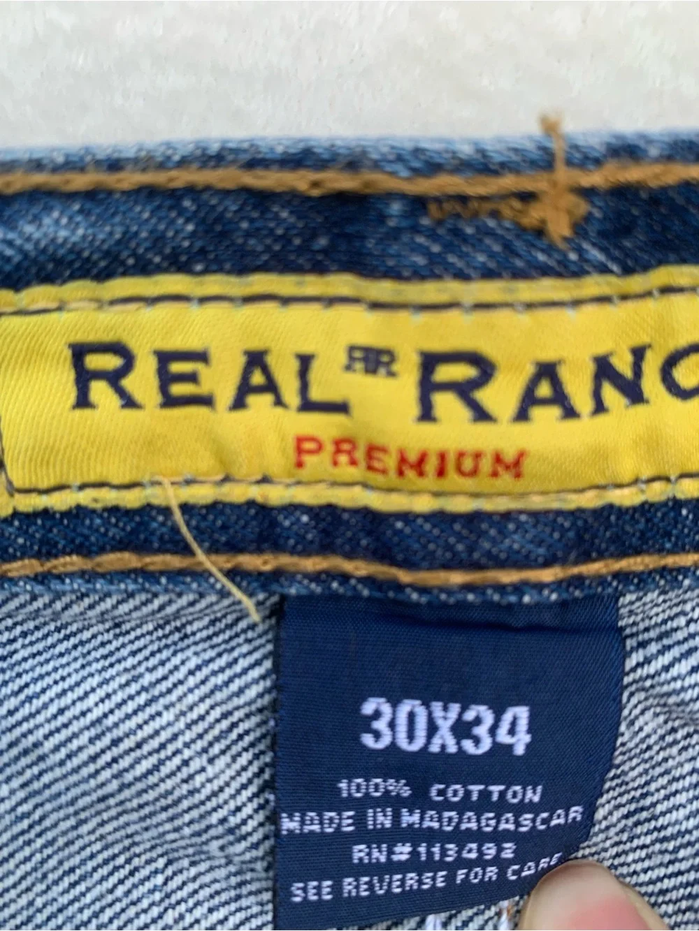 Men's Relaxed Fit Denim Jeans - Blue